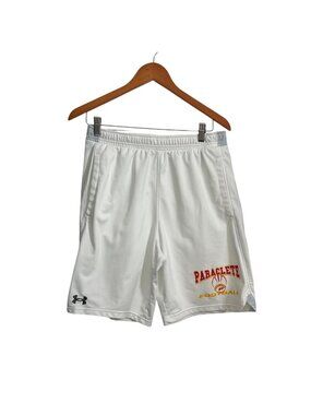 Under Armour Paraclete Football Shorts Mens Large White Polyester Athletic Wear